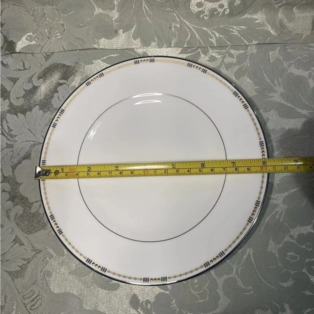 Rare Waterford‎ Crystal Basque China 6 Piece Place Setting Discontinued Vintage